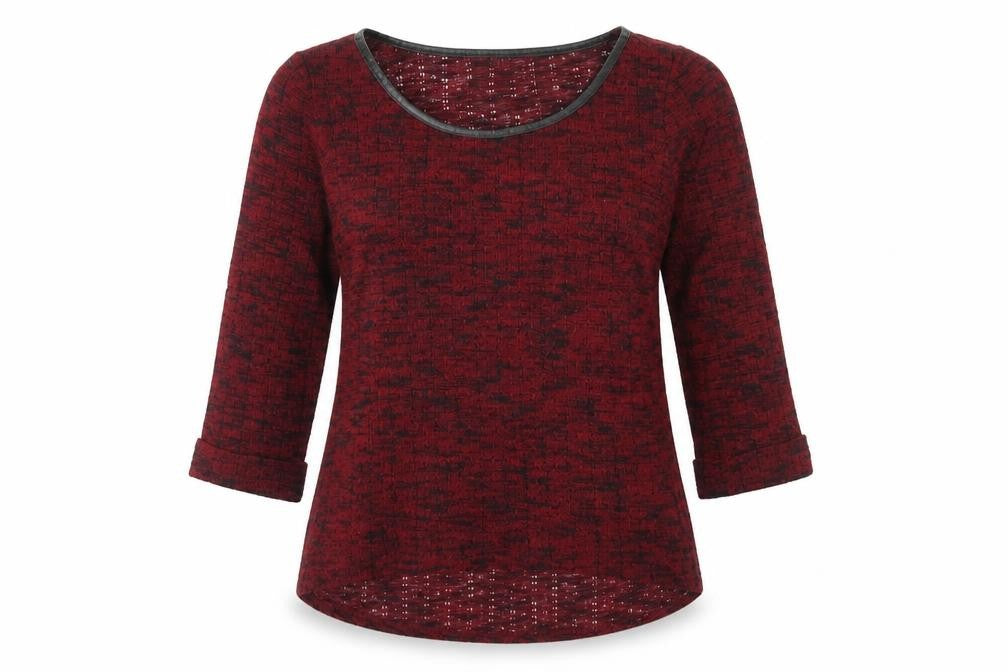 NEXT Womens Red Boat Neck Polyester Pullover Jumper Size 10