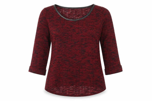 Next Womens Red Boat Neck Polyester Pullover Jumper Size 10
