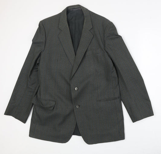 Czarina Mens Grey Polyester Jacket Suit Jacket Size 44 Regular