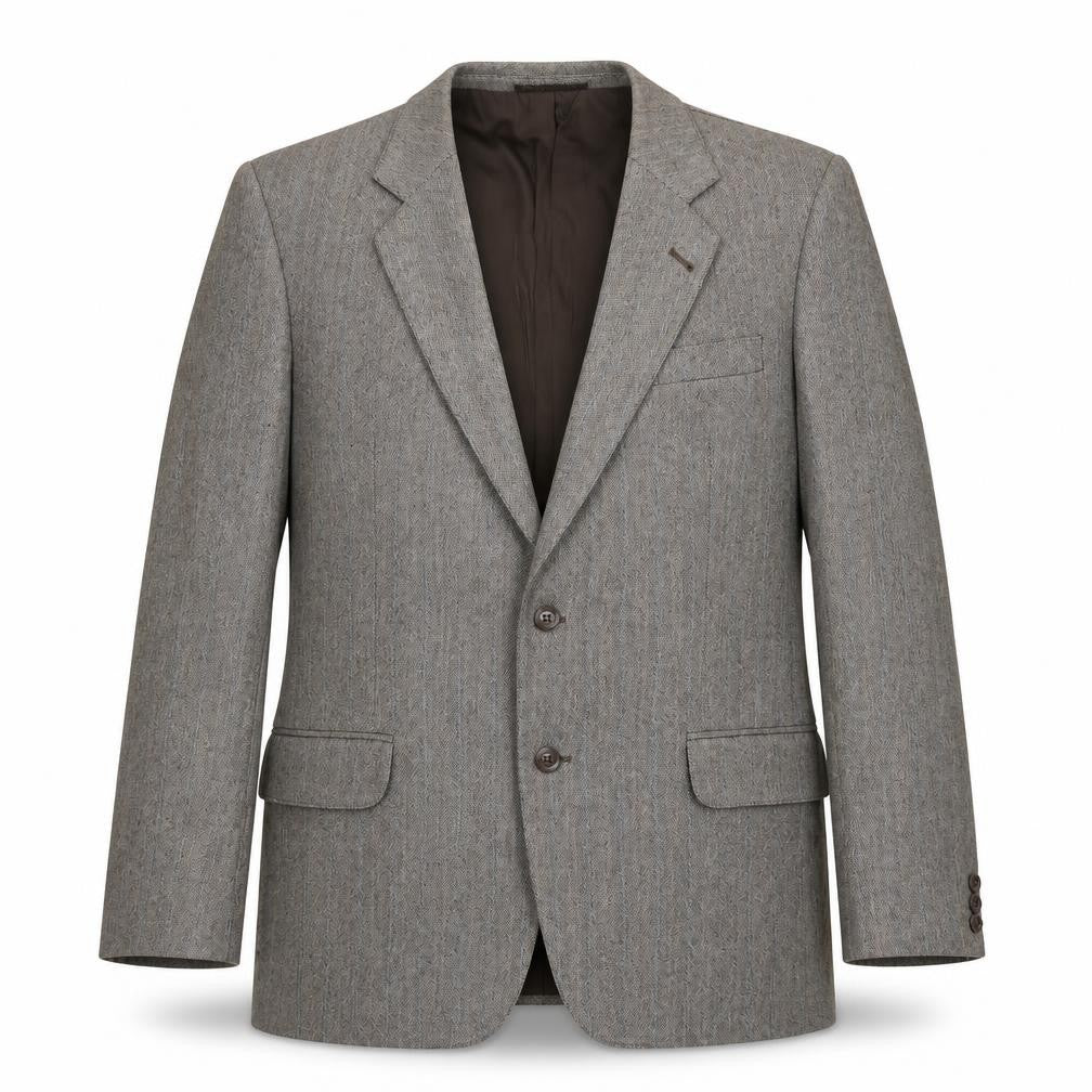 Glennmore Mens Grey Wool Jacket Suit Jacket Size 40 Regular