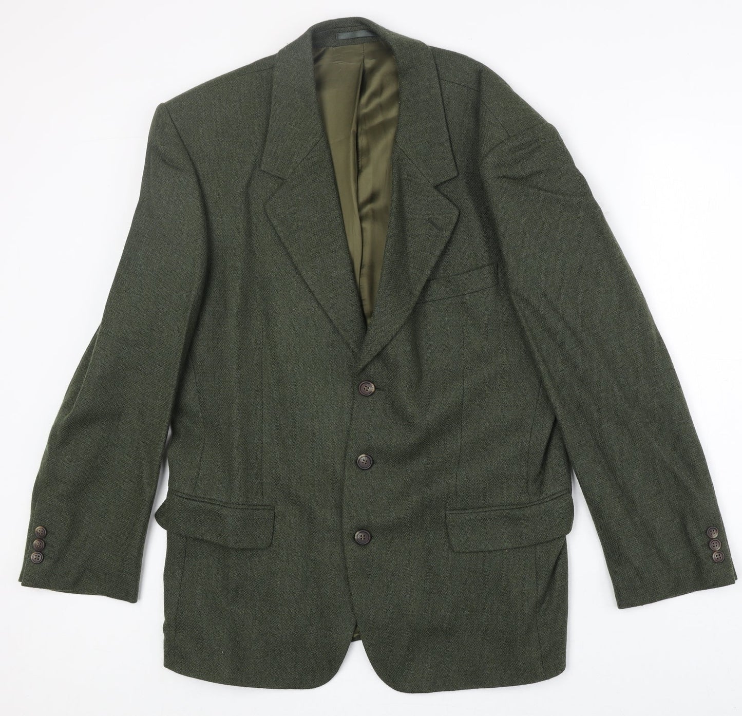 Principles Mens Green Wool Jacket Blazer Size 40 Regular