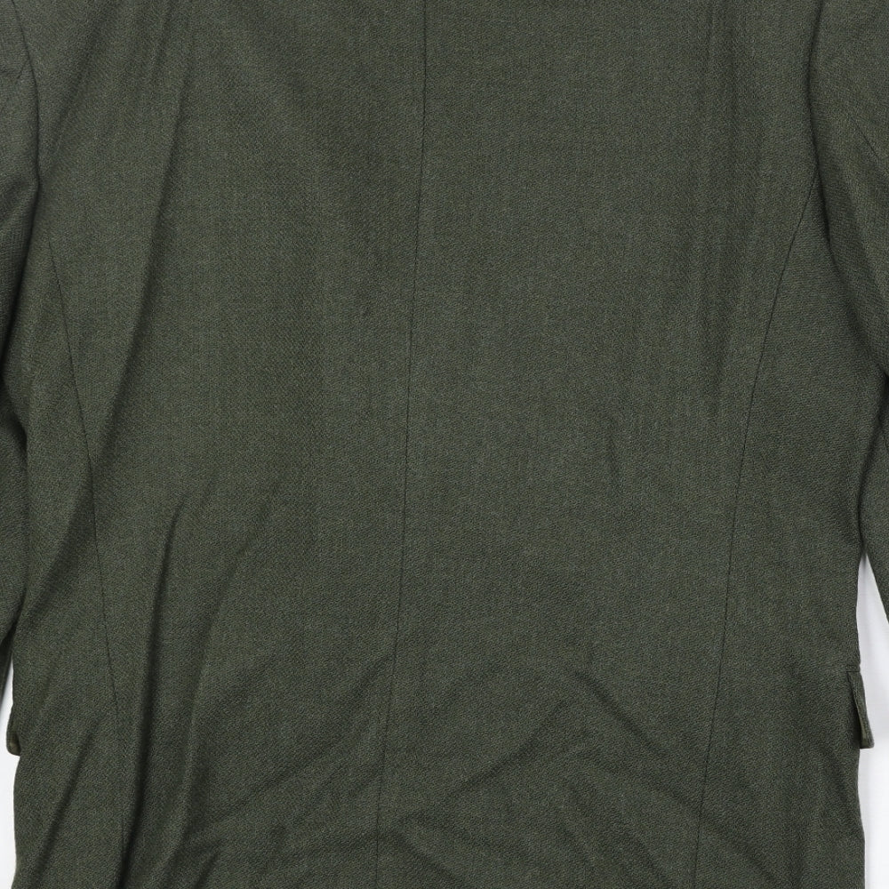 Principles Mens Green Wool Jacket Blazer Size 40 Regular