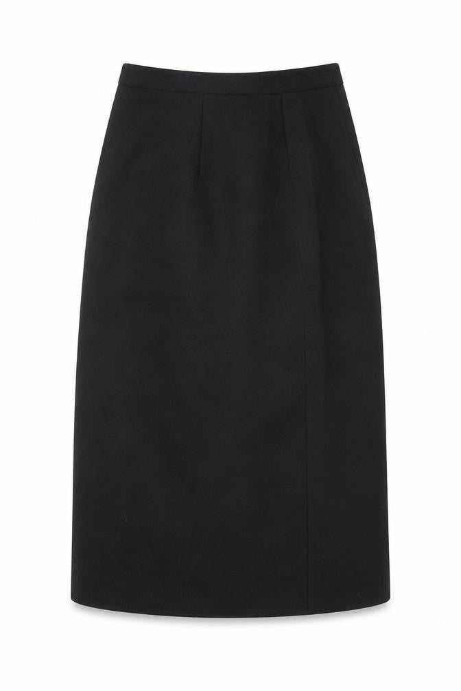 Welland Womens Black Polyester A-Line Skirt Size 10 Zip