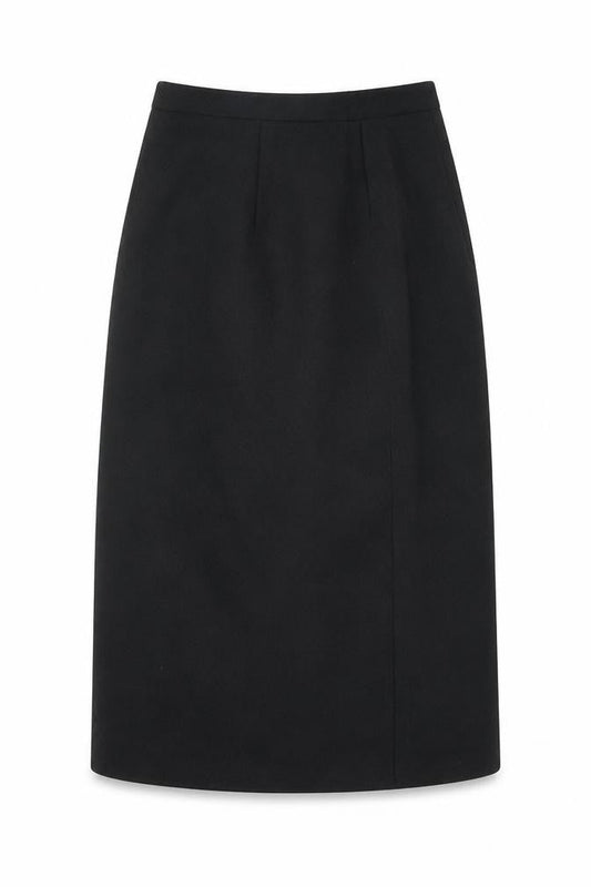 Welland Womens Black Polyester A-Line Skirt Size 10 Zip