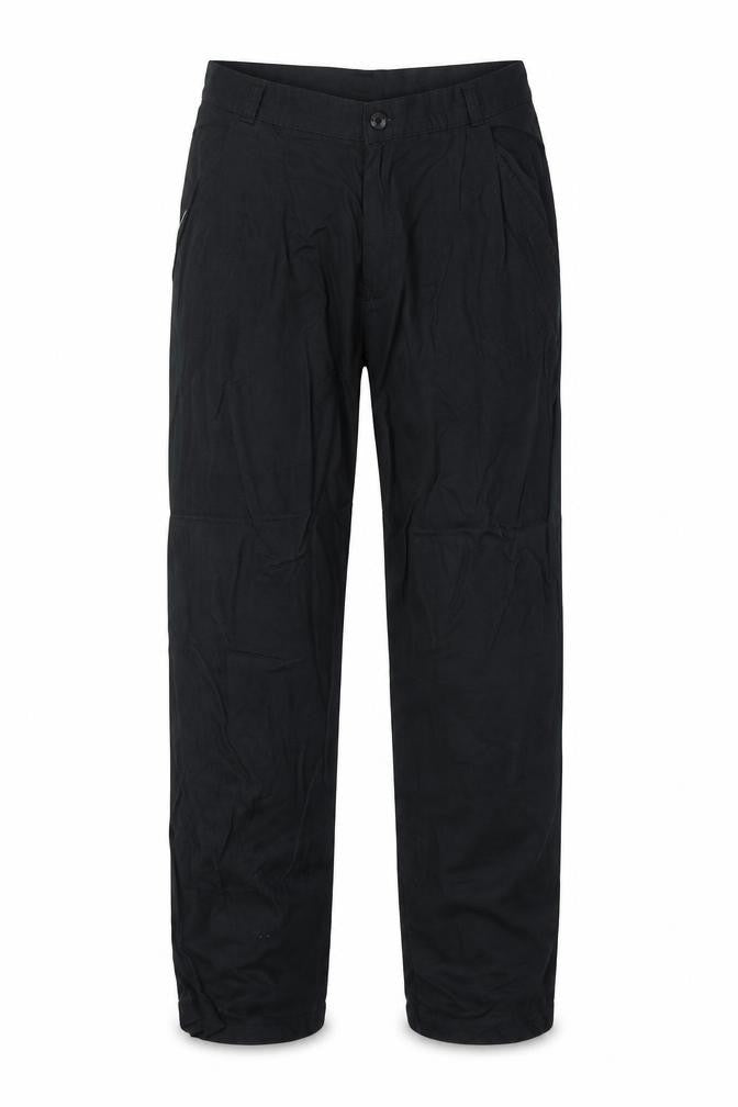 Mauritz Mens Black Polyester Trousers Size 29 in Regular Zip