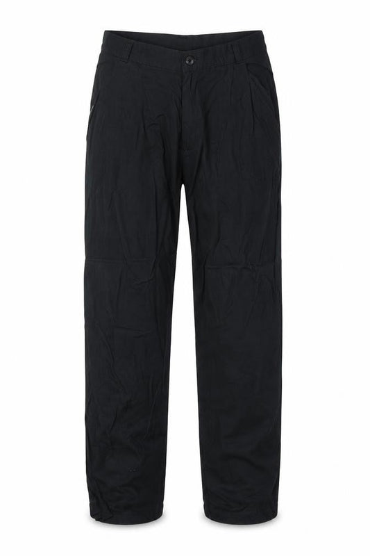 Mauritz Mens Black Polyester Trousers Size 29 in Regular Zip