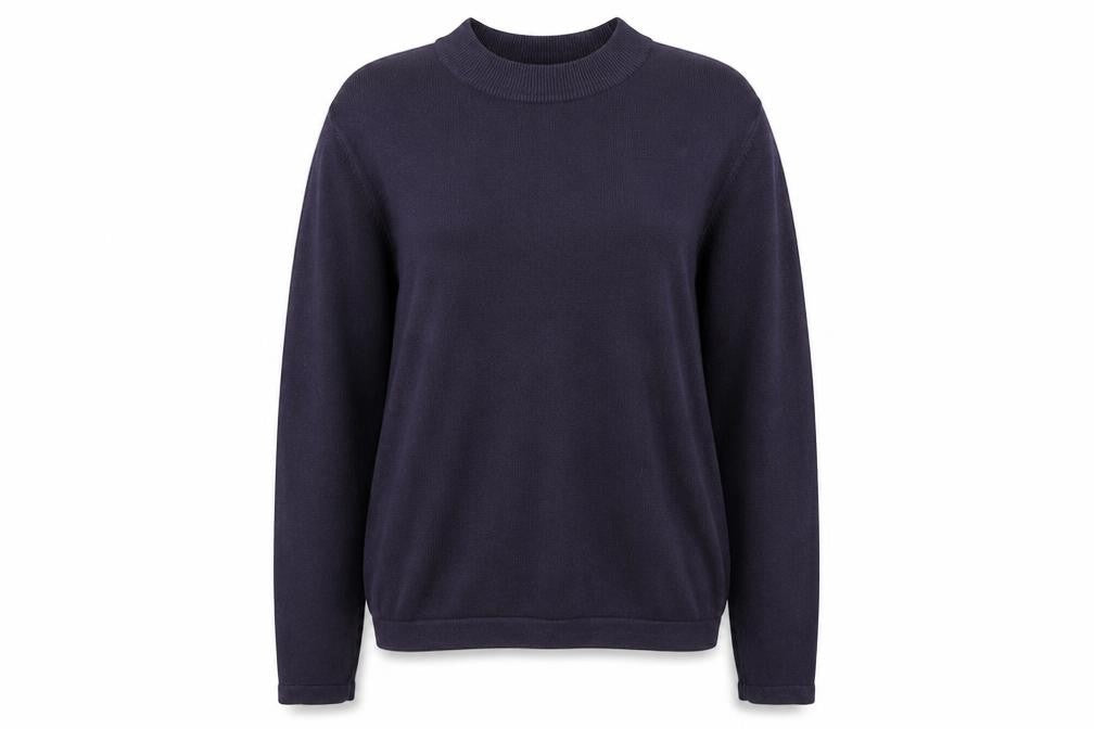Original Womens Purple Mock Neck Acrylic Pullover Jumper Size 14