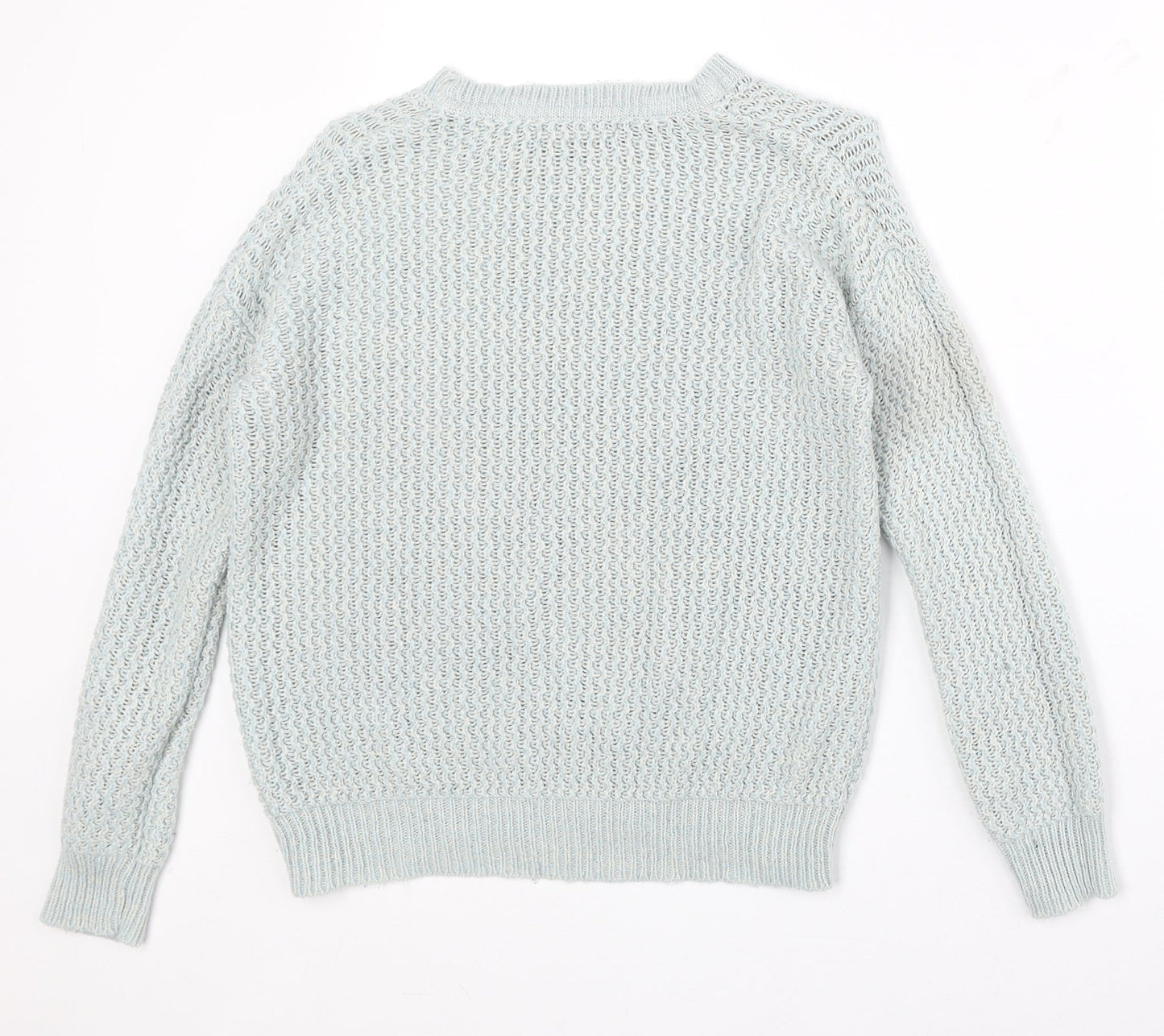 Atmosphere Womens Grey Boat Neck Acrylic Pullover Jumper Size 10
