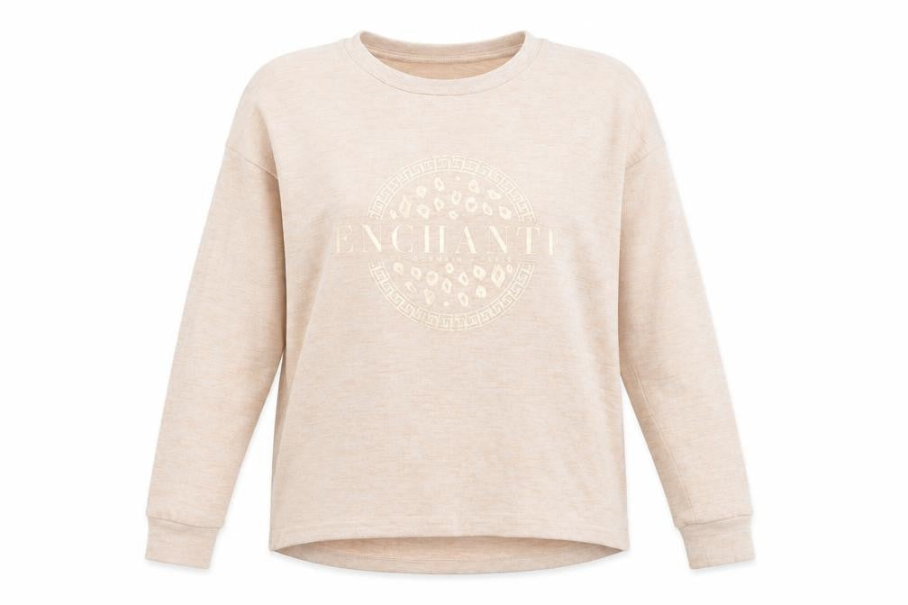F&F Womens Pink Polyester Pullover Sweatshirt Size 6 Pullover - Enchante