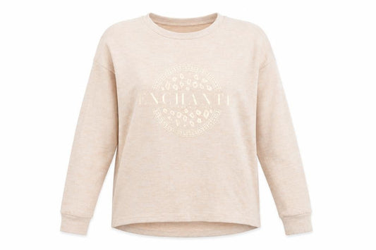 F&F Womens Pink Polyester Pullover Sweatshirt Size 6 Pullover - Enchante