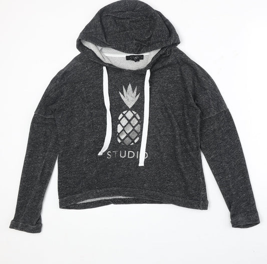 Oasis Womens Grey 100% Cotton Pullover Sweatshirt Size S Pullover - Pineapple