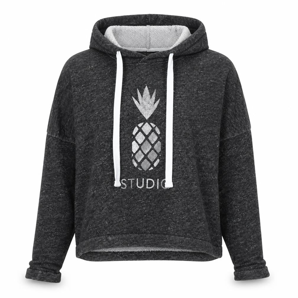 Oasis Womens Grey 100% Cotton Pullover Sweatshirt Size S Pullover - Pineapple