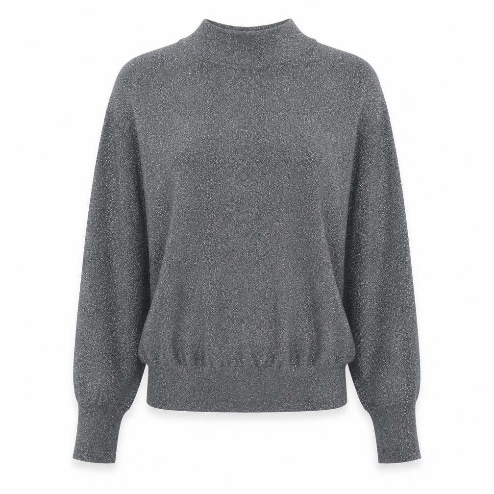 Marks & Spencer Womens Silver Round Neck Polyester Pullover Jumper Size S