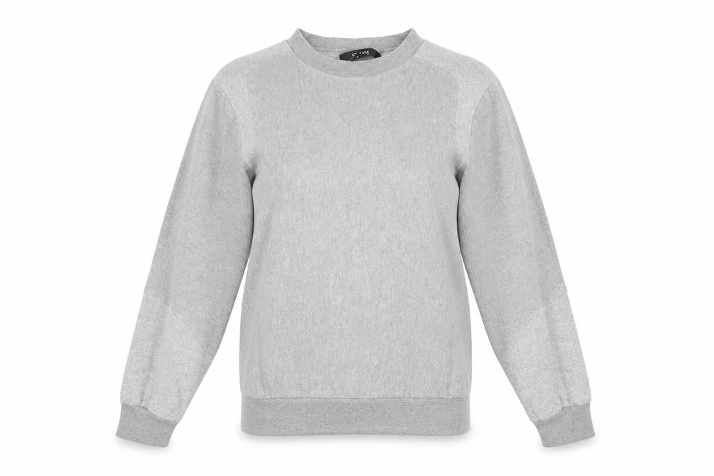 Sparks Womens Grey Polyester Pullover Sweatshirt Size XS Pullover