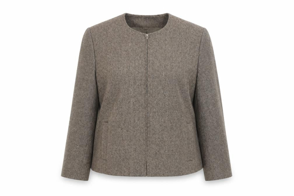 Autonomy Womens Grey Jacket Blazer Size 14 Zip