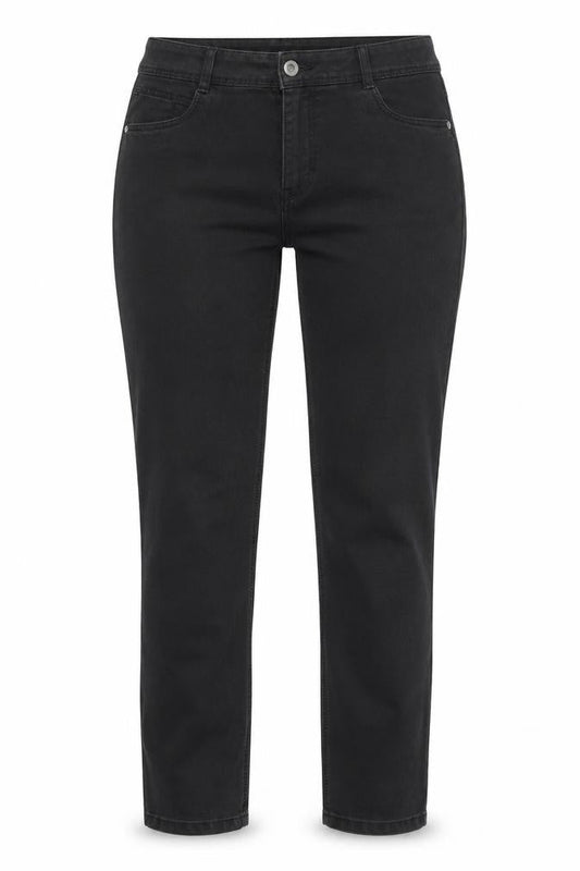 BAF Womens Black Cotton Straight Jeans Size 34 in Regular Zip