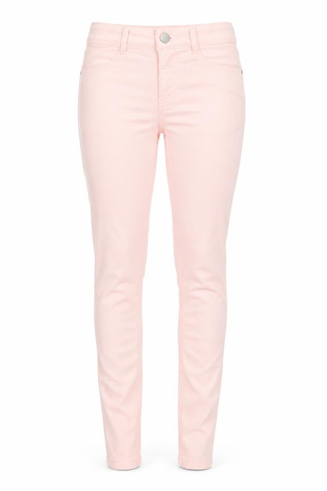 Dorothy Perkins Womens Pink Cotton Skinny Jeans Size 6 Regular Zip