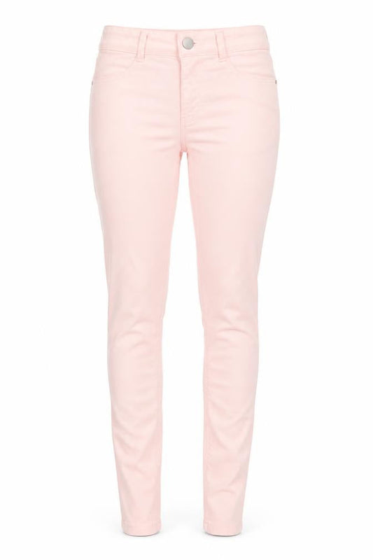 Dorothy Perkins Womens Pink Cotton Skinny Jeans Size 6 Regular Zip
