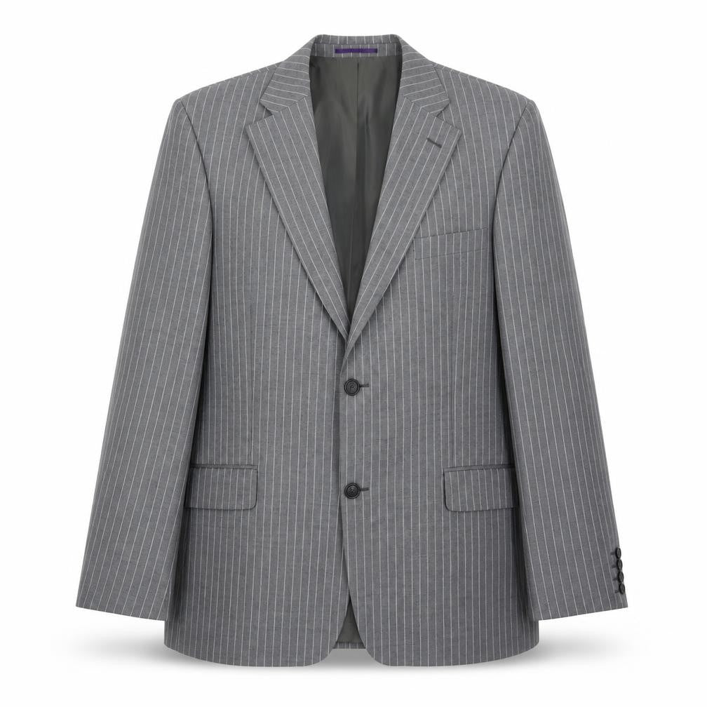 Taylor & Wright Mens Grey Striped Wool Jacket Suit Jacket Size 42 Regular