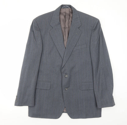 Chatsworth Mens Grey Wool Jacket Suit Jacket Size 44 Regular