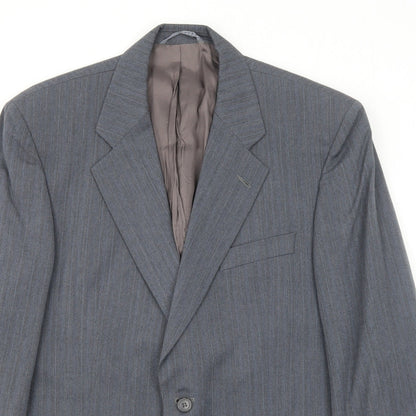 Chatsworth Mens Grey Wool Jacket Suit Jacket Size 44 Regular