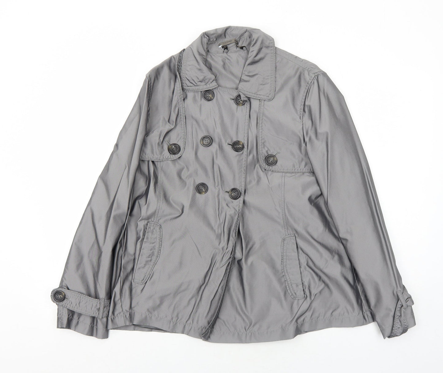 Marks and Spencer Womens Grey Jacket Size 12 Button