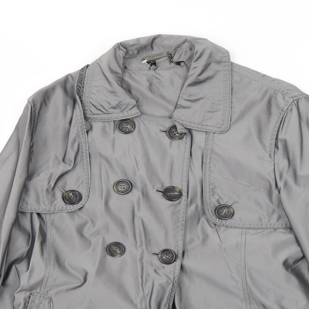 Marks and Spencer Womens Grey Jacket Size 12 Button
