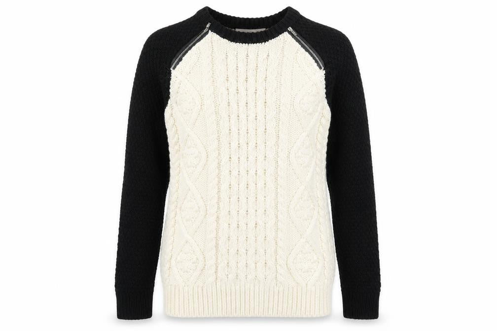 Marks & Spencer Womens Ivory Round Neck Acrylic Pullover Jumper Size 6