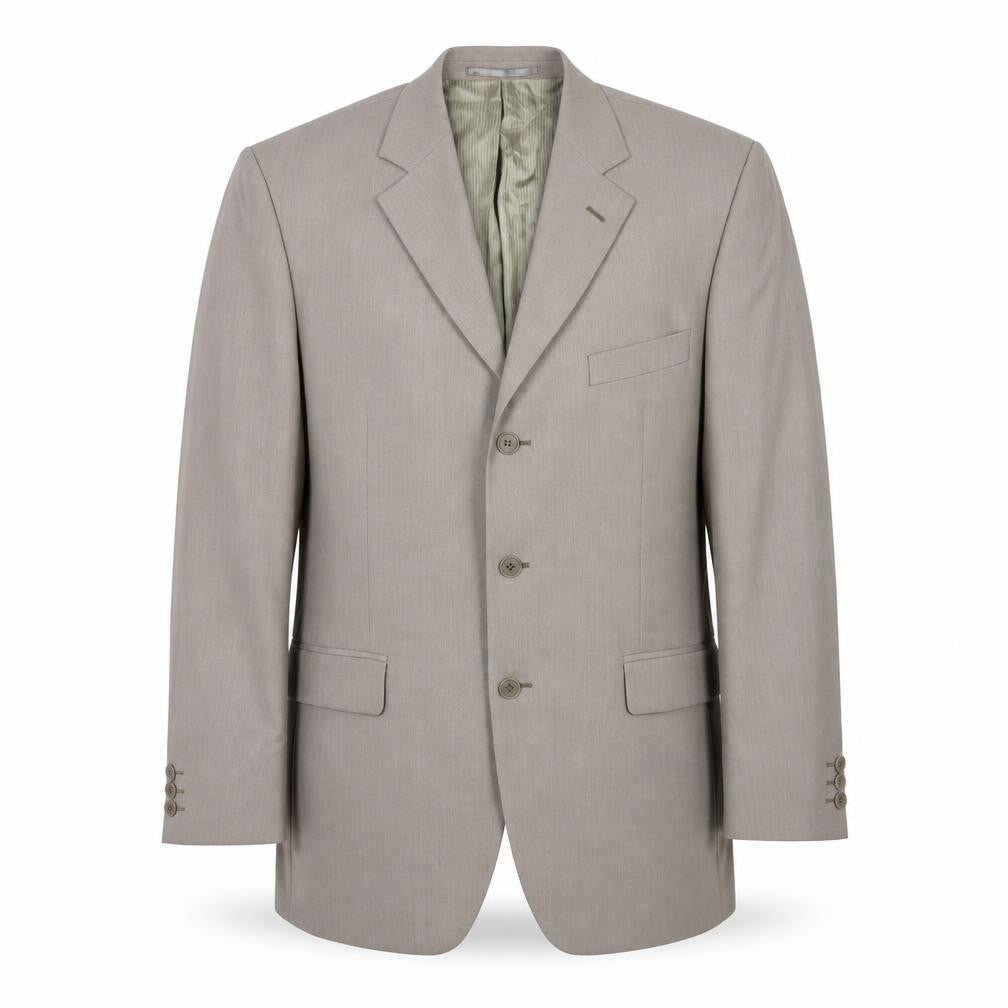 Burton Mens Beige Wool Jacket Suit Jacket Size 40 Regular