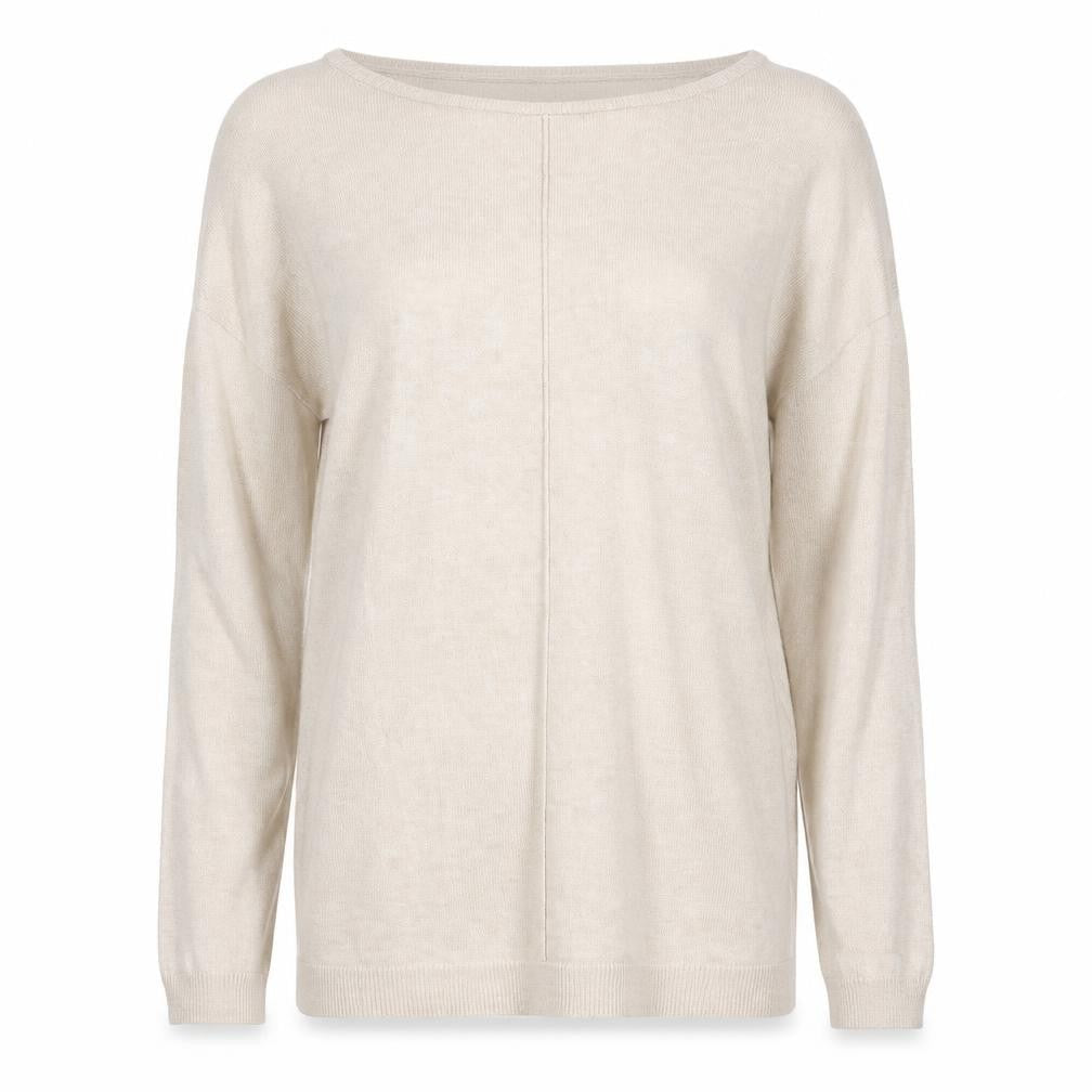 Atmosphere Womens Beige Boat Neck Viscose Pullover Jumper Size 8