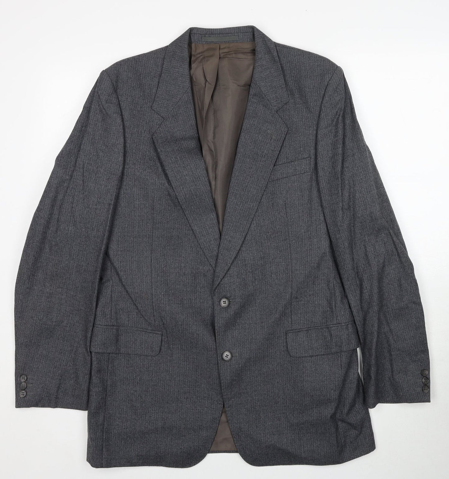 New Cavendish Mens Grey Wool Jacket Blazer Size 38 Regular