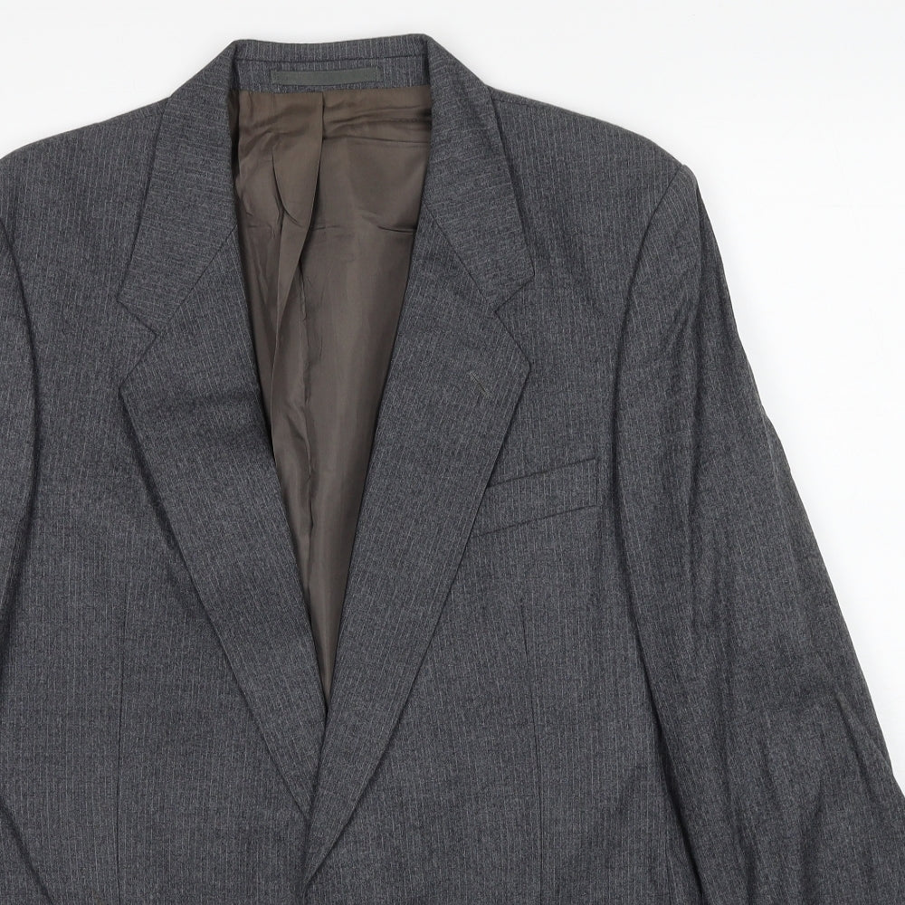 New Cavendish Mens Grey Wool Jacket Blazer Size 38 Regular
