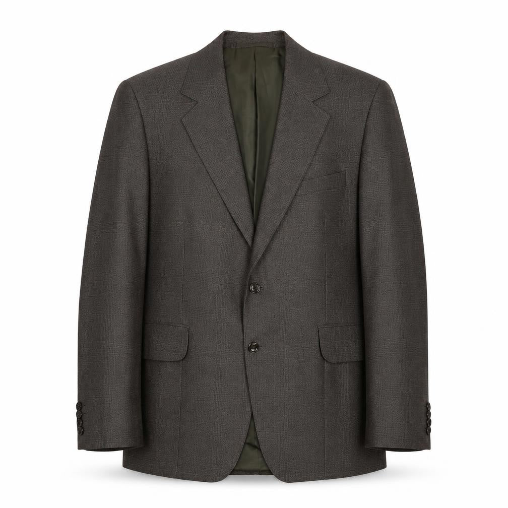 Lirella Mens Grey Polyester Jacket Suit Jacket Size 38 Regular