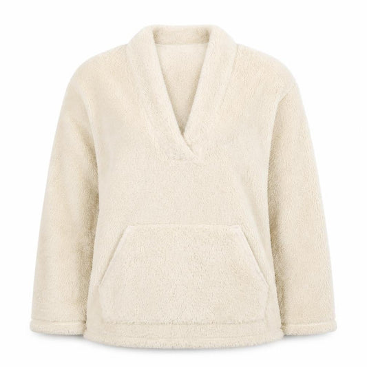 F&F Womens Beige Polyester Pullover Sweatshirt Size S Pullover