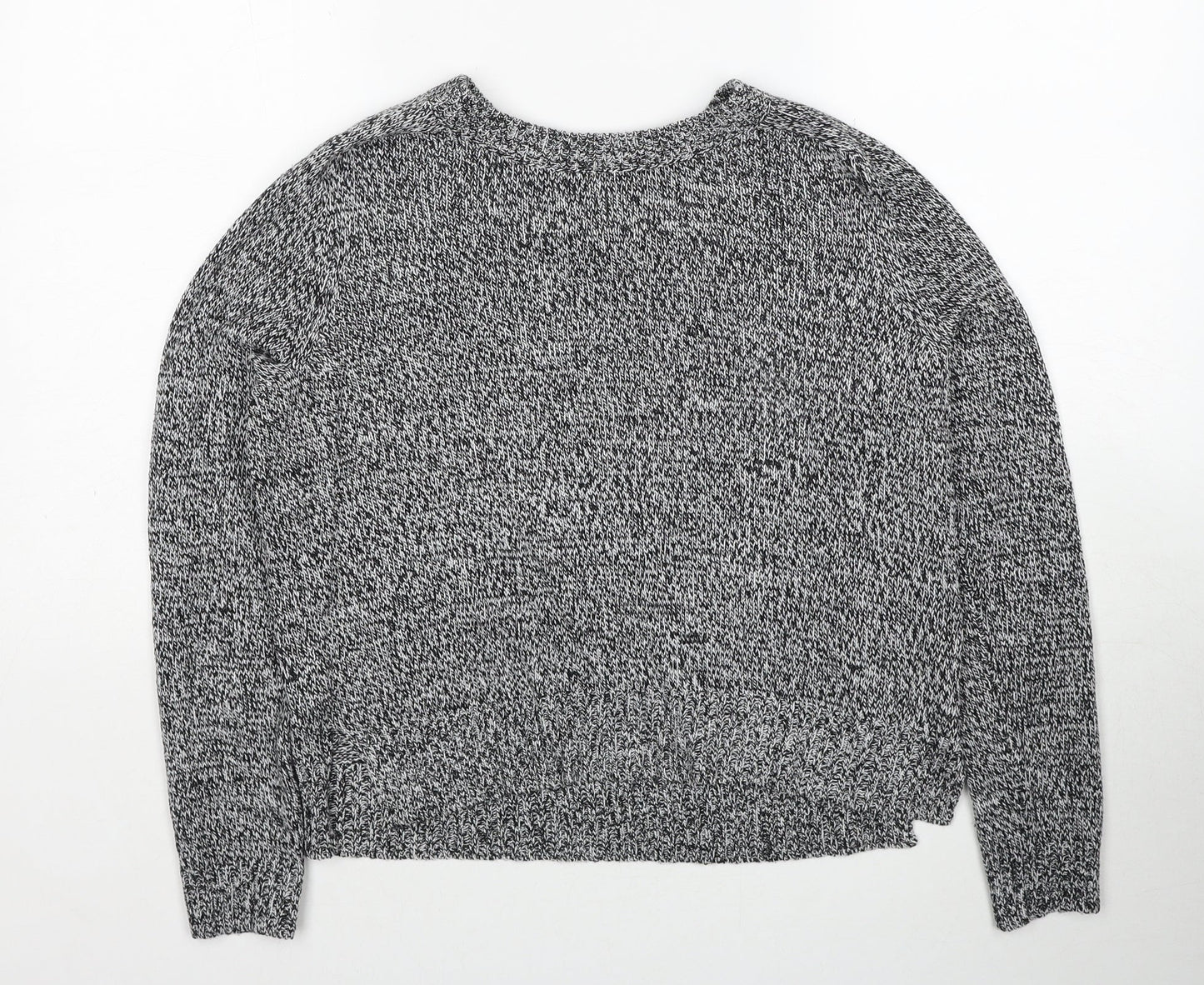H&M Womens Black Round Neck Acrylic Pullover Jumper Size S