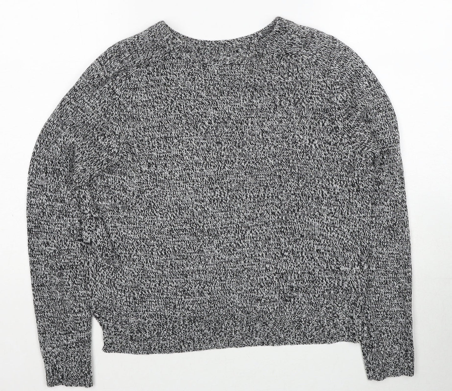 H&M Womens Black Round Neck Acrylic Pullover Jumper Size S