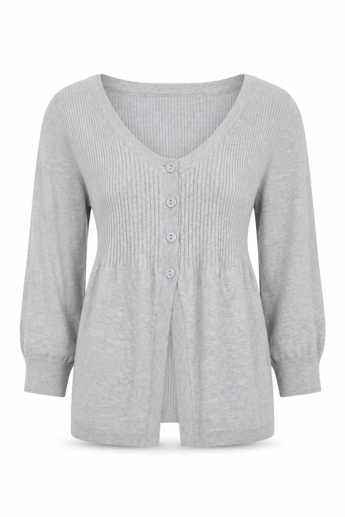 George Womens Grey Scoop Neck Cotton Pullover Jumper Size 10