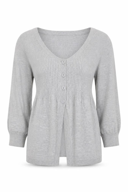 George Womens Grey Scoop Neck Cotton Pullover Jumper Size 10