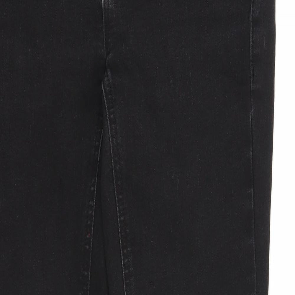 Street One Womens Black Cotton Straight Jeans Size 25 in Regular Zip