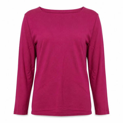 Next Womens Purple Square Neck Cotton Pullover Jumper Size 10