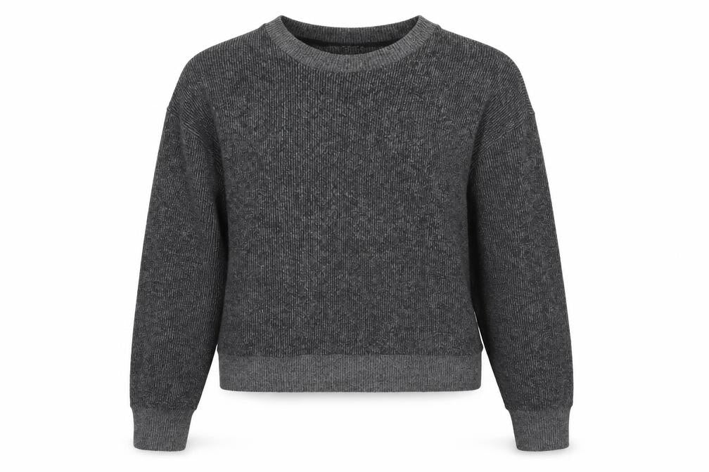 Zara Womens Grey Round Neck Polyester Pullover Jumper Size L