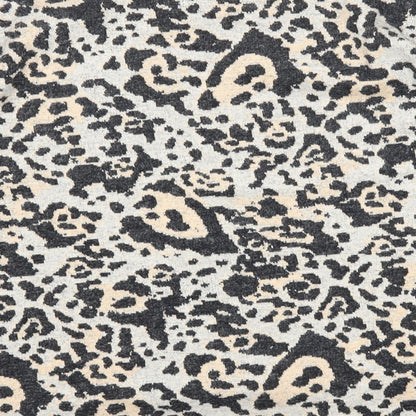 Topshop Womens Multicoloured Round Neck Animal Print Cotton Pullover Jumper Size 10 - Leopard Pattern