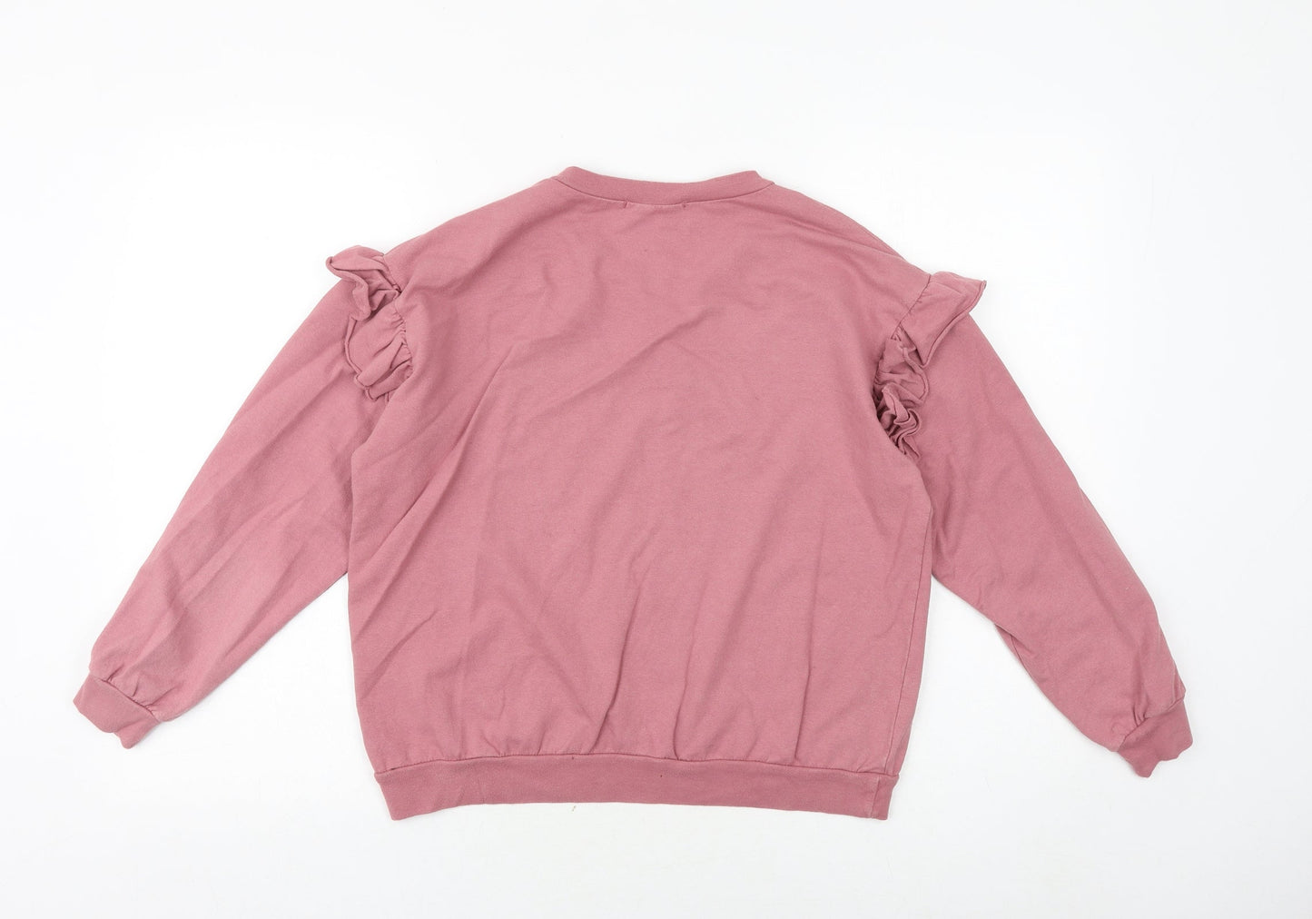 Vanessa Alexandra Womens Pink Cotton Pullover Sweatshirt Size M Pullover