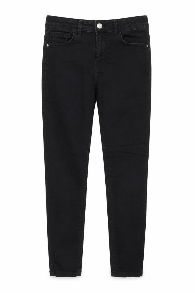 Denim & Co. Womens Black Cotton Skinny Jeans Size 10 Regular Zip