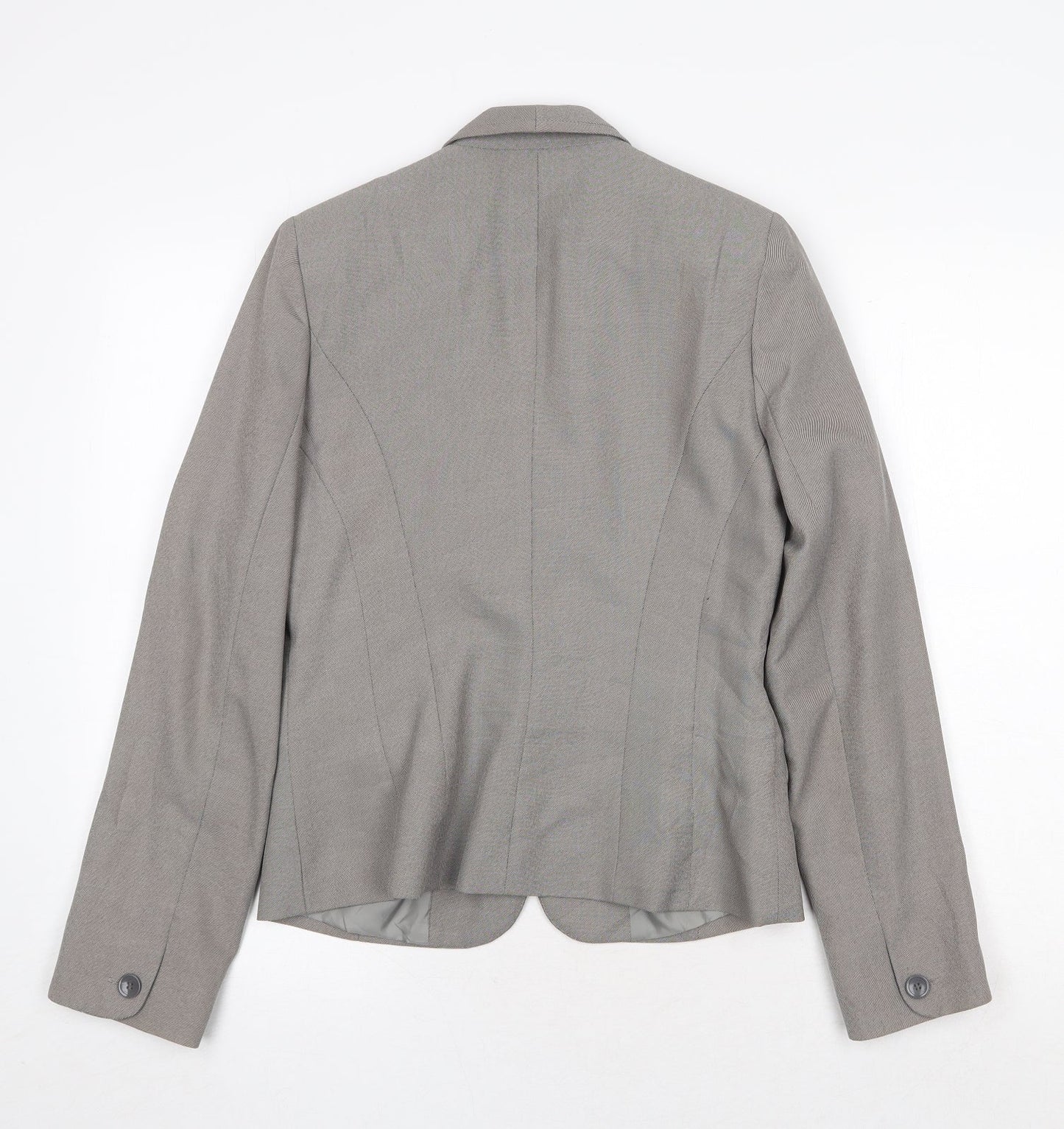 Atmosphere Womens Grey Jacket Blazer Size 12 Button