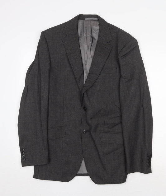 Marks and Spencer Mens Grey Wool Jacket Suit Jacket Size 38 Regular