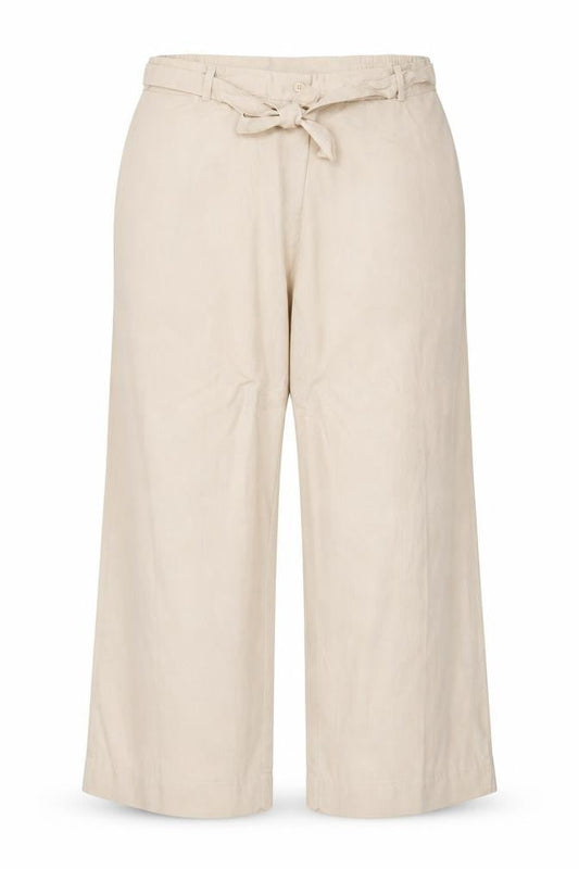 Casual Comfort Womens Beige Viscose Trousers Size 18 Regular Zip