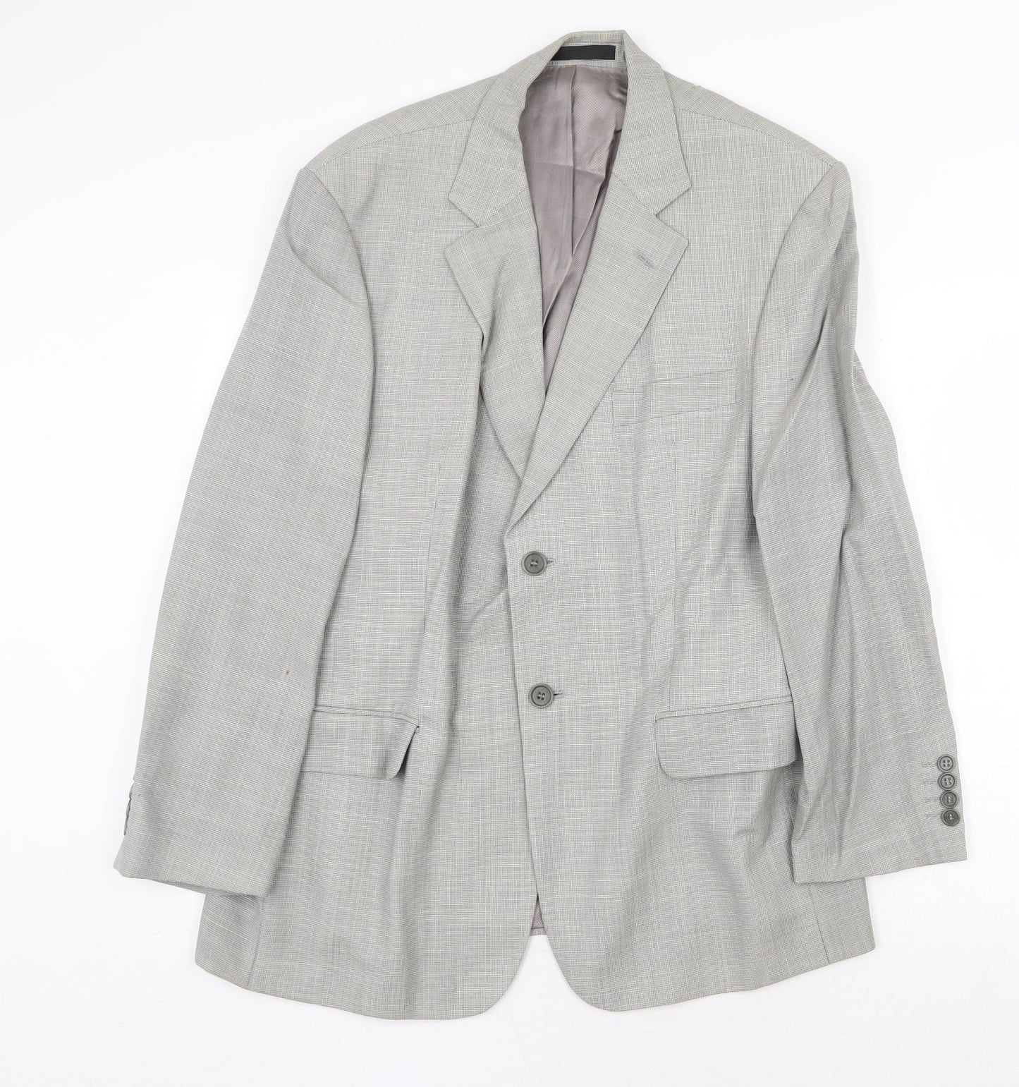 Marks and Spencer Mens Grey Wool Jacket Suit Jacket Size 42 Regular