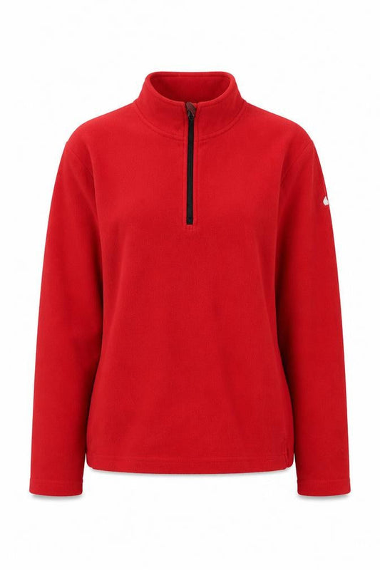 Bishop Womens Red Polyester Pullover Sweatshirt Size S Zip