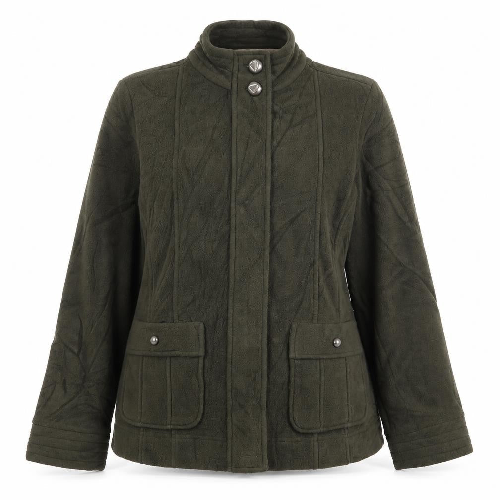 Marks & Spencer Womens Green Jacket Size 12 Zip